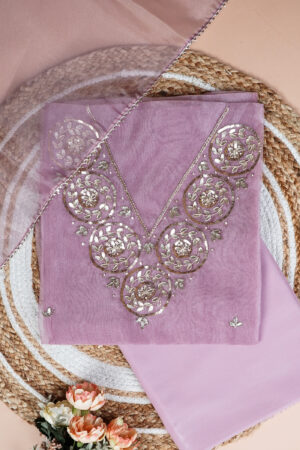 Rosy Noor Gota Patti Unstitched Suit Set